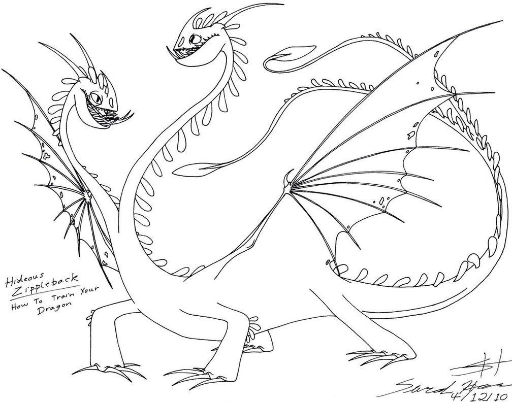 1008x792 Unique Hideous Zippleback Coloring Pages Httyd