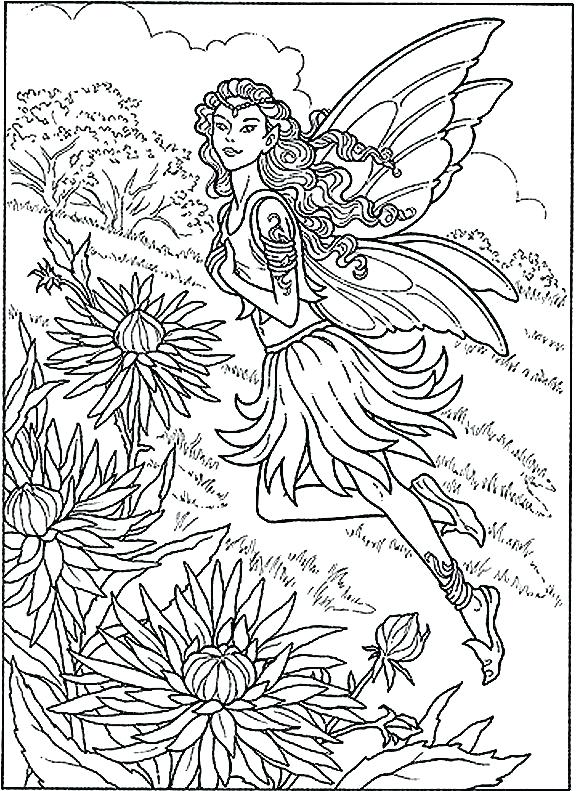 Detailed Fairy Coloring Pages Coloring Pages Image Detail 579x791 Detailed Fairy Coloring Pages Coloring Pages Image Detail