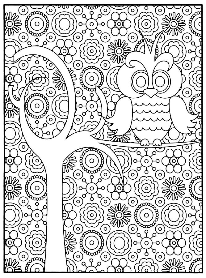 Free Coloring Page Coloring Adult Owl. A Small Owl Style Very 667x899 Free Coloring Page Coloring Adult Owl. A Small Owl Style Very