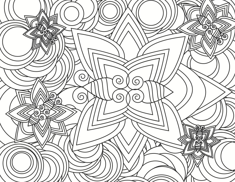 Hard Coloring Pages For Adults 792x612 Hard Coloring Pages For Adults