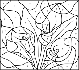 256x226 Flowers Coloring Online