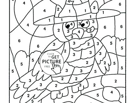 440x330 Number Color Pages Preschoolers By Numbers Hard Coloring Sheets