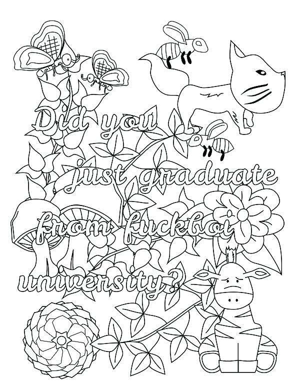 600x780 Swear Word Coloring Pages Icontent