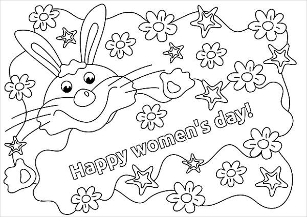 Women's Day Coloring Pages Free Amp Premium Templates 600x424 Women's Day Coloring Pages Free Amp Premium Templates