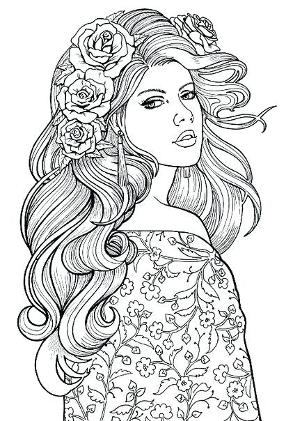 Woman Coloring Pages Woman Coloring Page Lovely Lady Colouring 421x604 Woman Coloring Pages Woman Coloring Page Lovely Lady Colouring