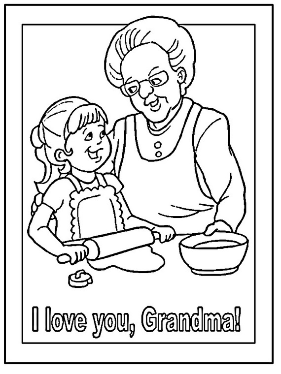 570x760 Grandparents Day Coloring Pages Amp Activities For Kids