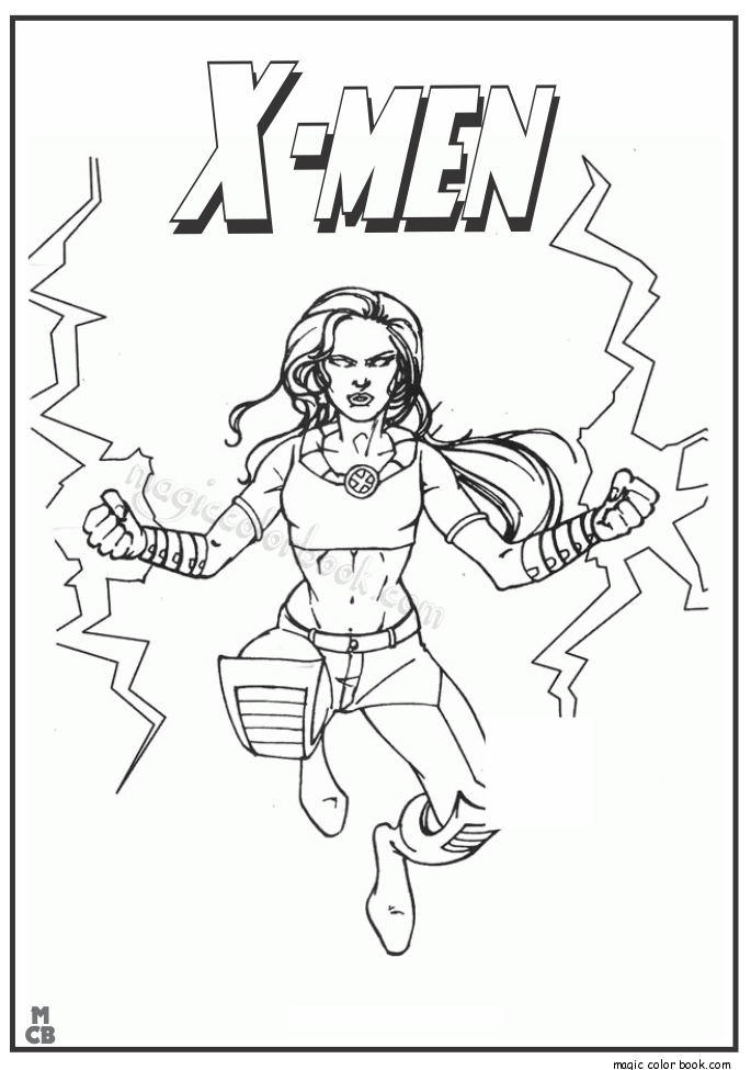 685x975 X Men Coloring Pages Free Printable 13