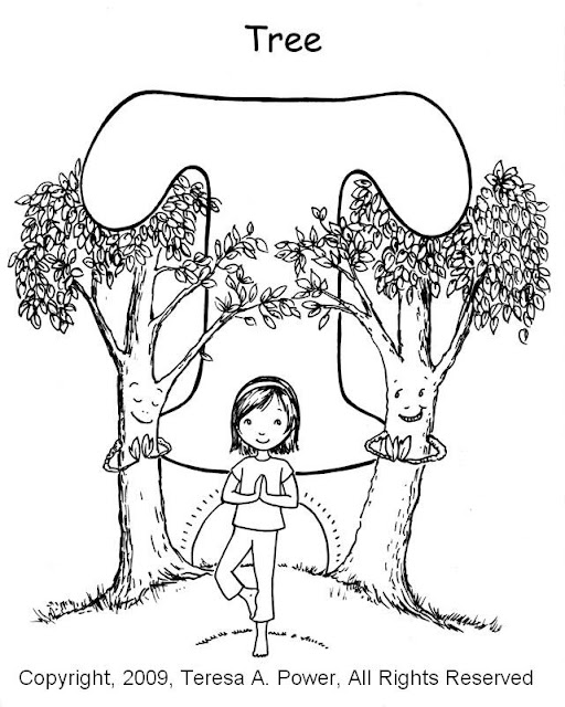 512x640 Yoga Coloring Pages To Print Copy T Tree Page