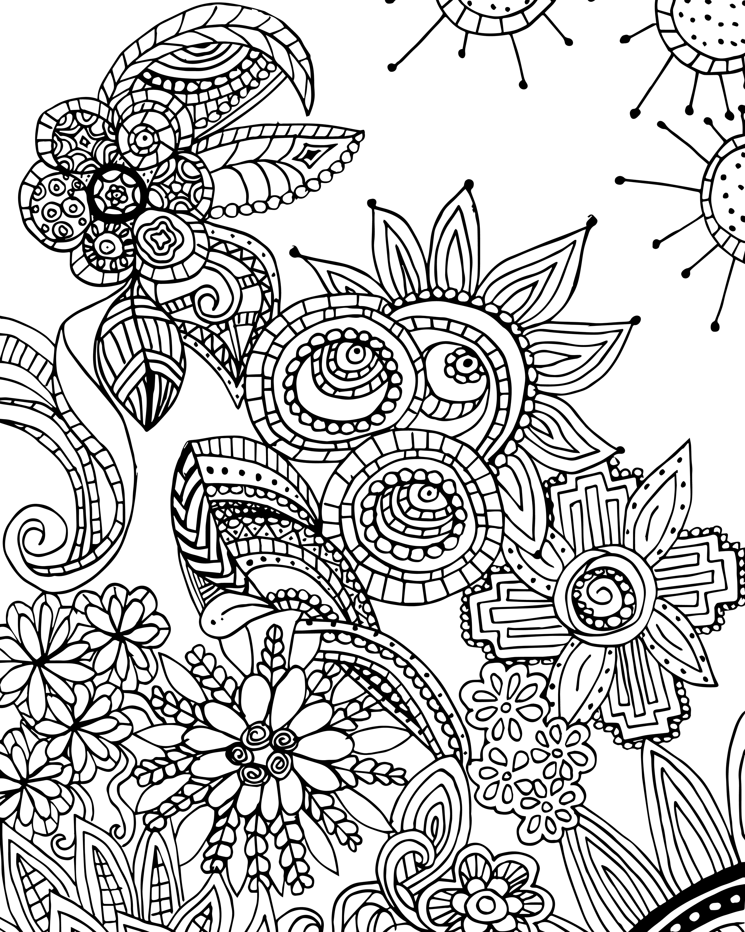 Fresh Free Coloring Page For Adults Flower Zen Doodle Designs 2400x3000 Fresh Free Coloring Page For Adults Flower Zen Doodle Designs