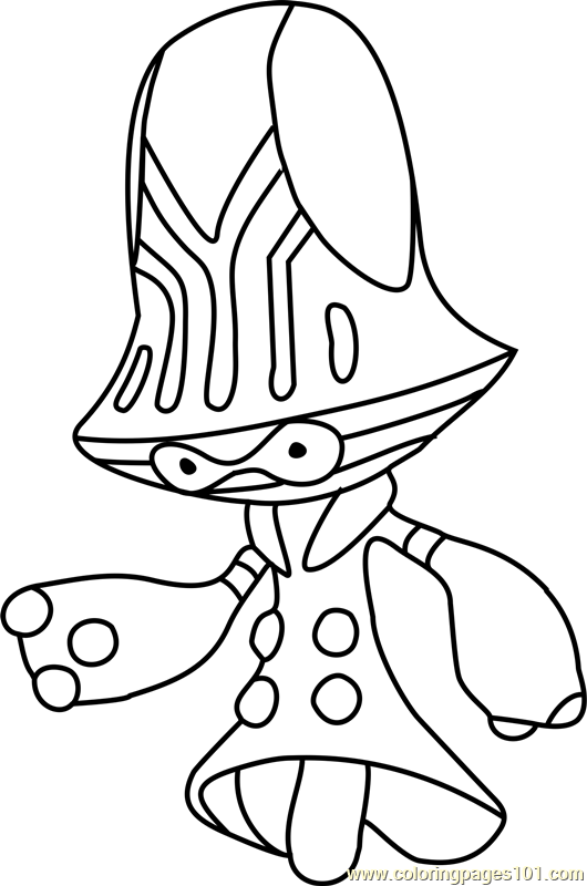 530x800 Beheeyem Pokemon Coloring Page