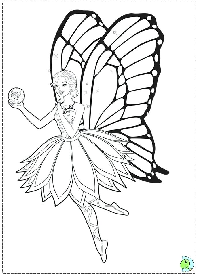 Fairy Coloring Pages Miss Barbie And The Fairy Princess Coloring 691x960 Fairy Coloring Pages Miss Barbie And The Fairy Princess Coloring