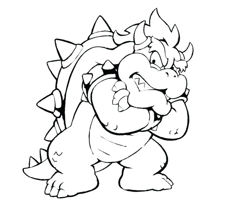 Bowser Coloring Page Impair.co 730x667 Bowser Coloring Page Impair.co