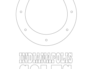 320x240 Colts Coloring Page Indianapolis Colts Logo Football Sport