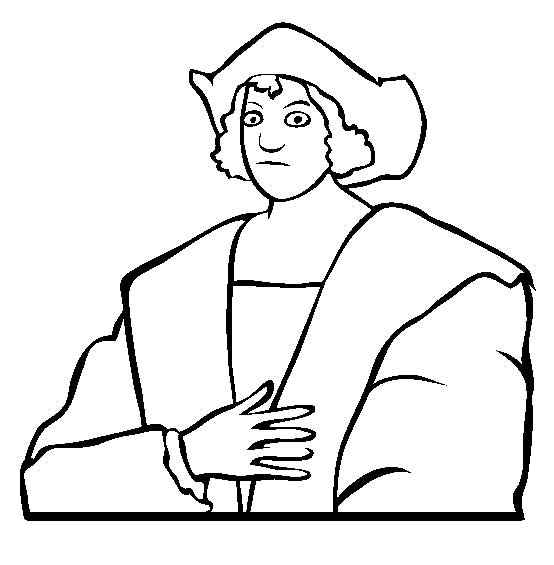 Christopher Columbus Line Art On Columbus Day Coloring Page 554x565 Christopher Columbus Line Art On Columbus Day Coloring Page