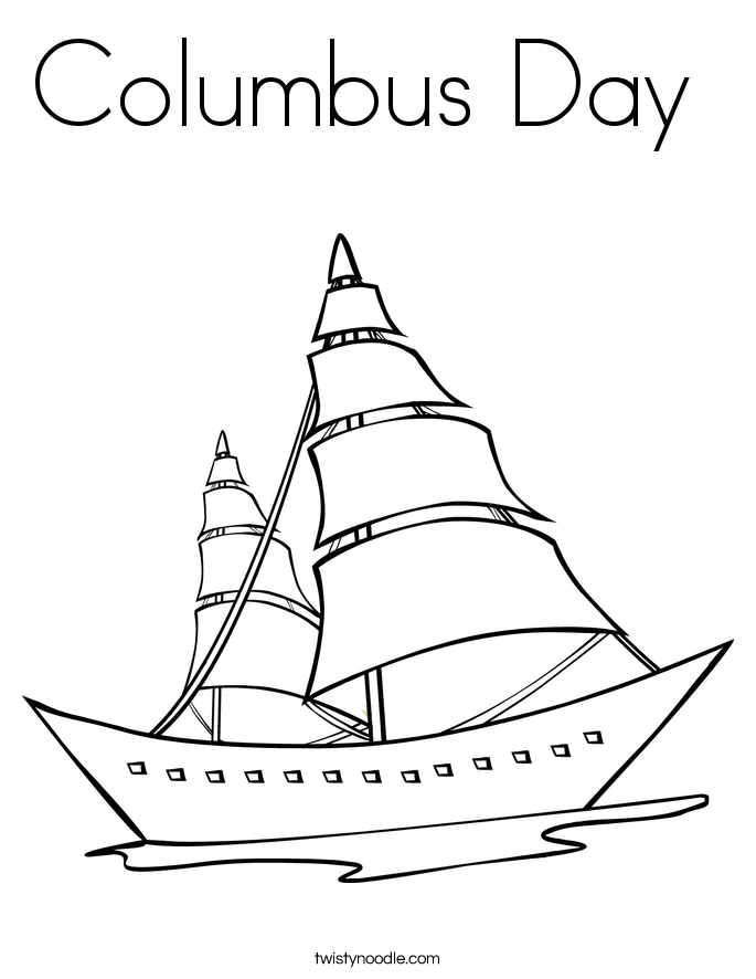 Columbus Day Coloring Page 685x886 Columbus Day Coloring Page