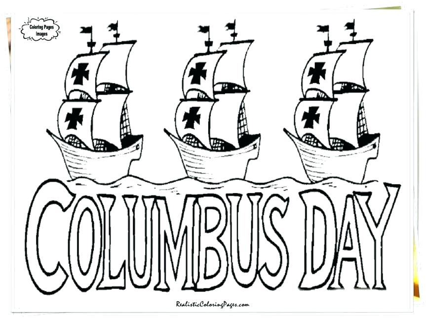 Free Columbus Day Coloring Sheets Icontent 863x646 Free Columbus Day Coloring Sheets Icontent