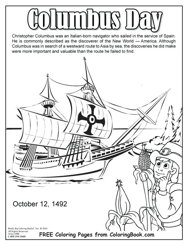 Christopher Columbus Coloring Page Free Online Coloring Pages Day 612x792 Christopher Columbus Coloring Page Free Online Coloring Pages Day