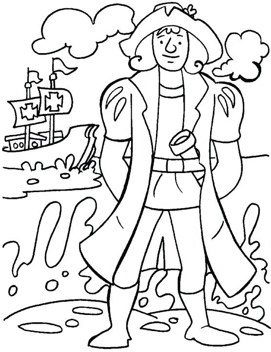 Christopher Columbus Coloring Page Looking For A Safe Place 556x722 Christopher Columbus Coloring Page Looking For A Safe Place