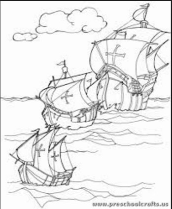349x424 Columbus Day Coloring Pages For Kids