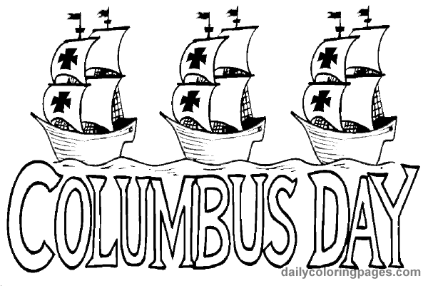 600x401 Columbus Day Printables For Kids Columbus Day Coloring Pages