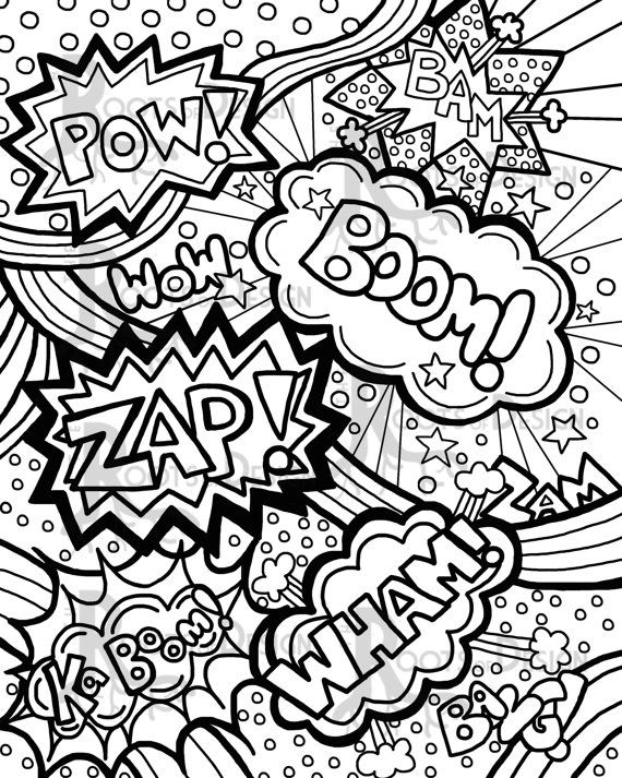 Comic Book Coloring Pages 5 570x713 Comic Book Coloring Pages 5