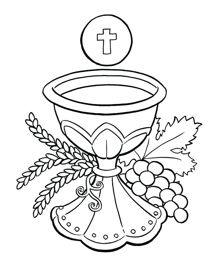 First Communion Mass Coloring Pages Coloring Pages