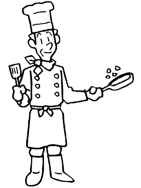 Community Helpers Coloring Book An Old Cook In Community Helper 600x800 Community Helpers Coloring Book An Old Cook In Community Helper