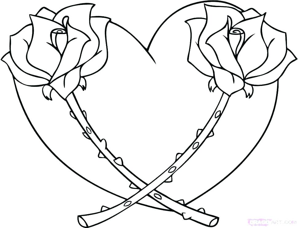 Roses Coloring Pages Printable Rose Coloring Book And Compass Rose 970x743 Roses Coloring Pages Printable Rose Coloring Book And Compass Rose