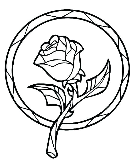 Rose Coloring Sheet 564x690 Rose Coloring Sheet