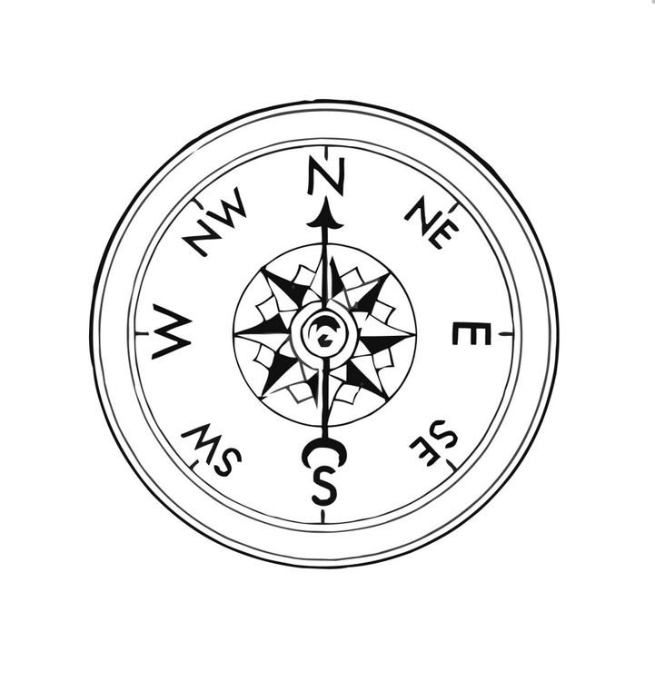 Coloring Page Compass 721x750 Coloring Page Compass