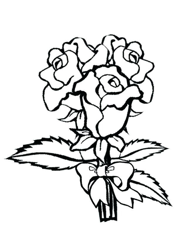 600x850 Rose Coloring Pictures Rose Coloring Pages Collection Of Solutions