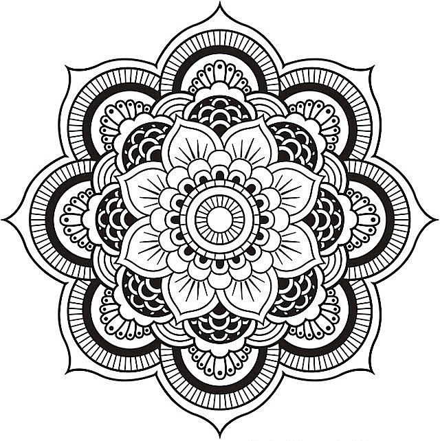 Adult Coloring Pages Mandala Hd Printable 640x642 Adult Coloring Pages Mandala Hd Printable