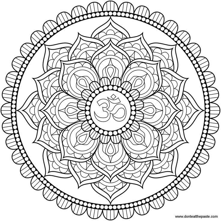 Lotus Mandala Adult Coloring Pages Printable 736x736 Lotus Mandala Adult Coloring Pages Printable