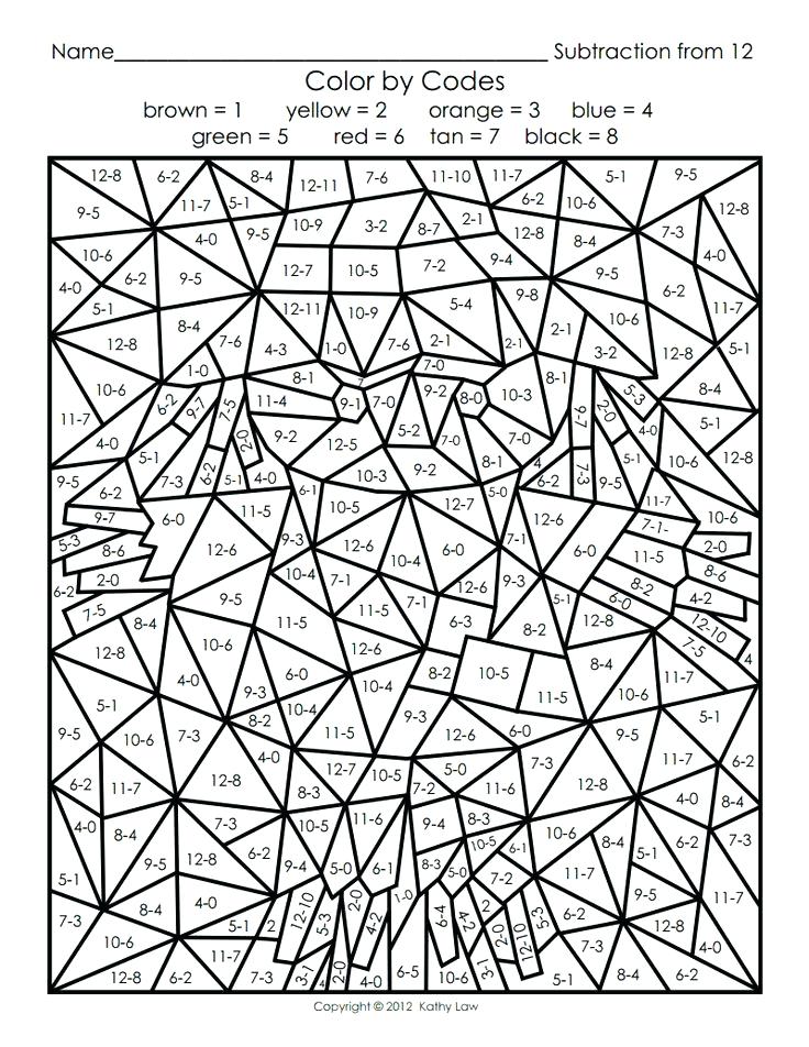 736x952 Math Color By Number Christmas Printables Complex Color By Number