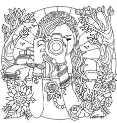 236x248 Prettiest Umbrella Girl Coloring Page Adult Coloring, Girls