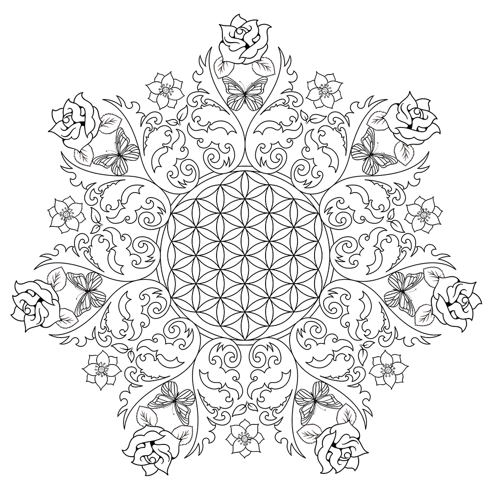 1000x1000 Coloring Pages Detailed Coloring Pages For Adults Printable Kids