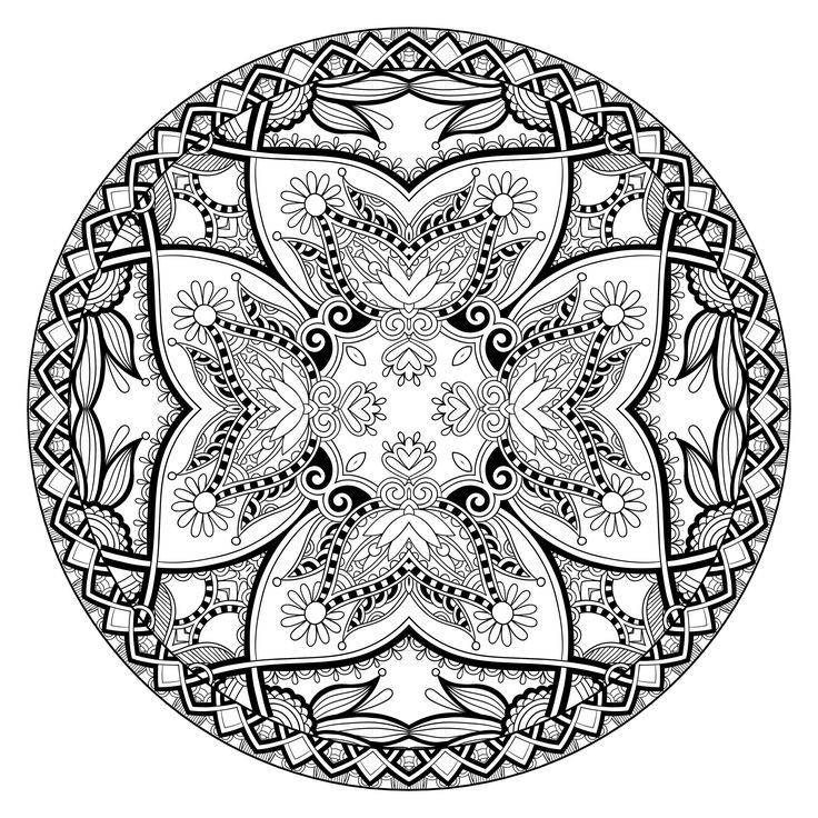 Complex Mandala Coloring Pages