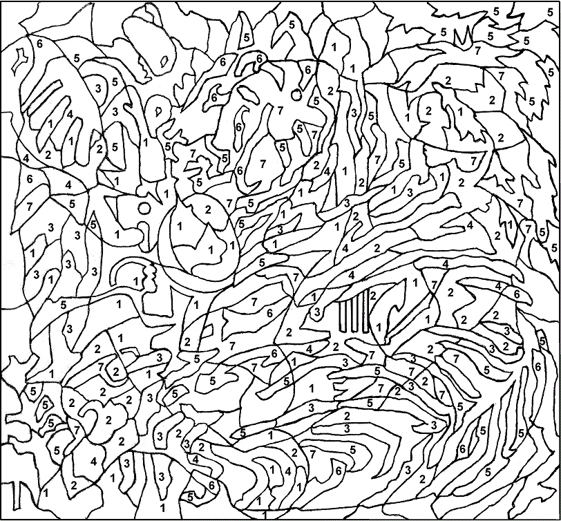 Complicated Coloring Pages For Adults