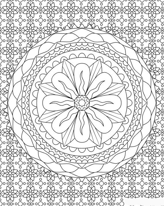 570x713 Unique Spring Amp Easter Holiday Adult Coloring Pages Designs