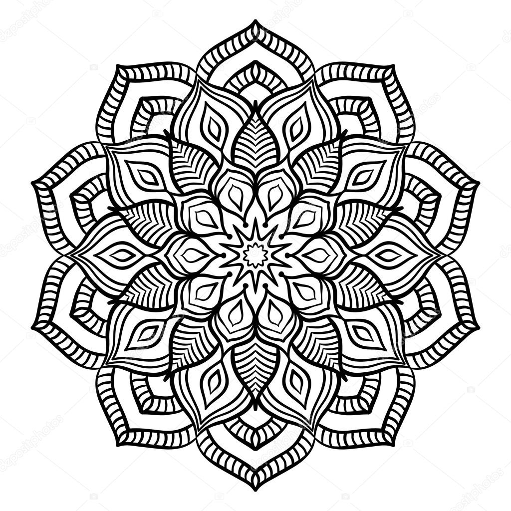 Complicated Mandala Coloring Pages