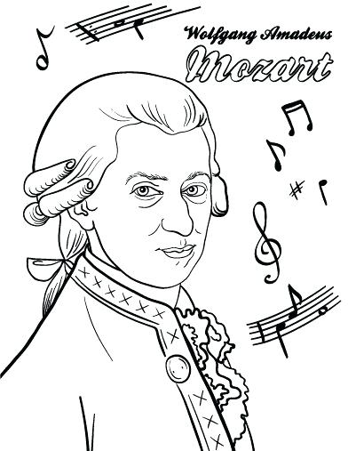 392x507 Composer Coloring Pages 8 German Composer Coloring Pages