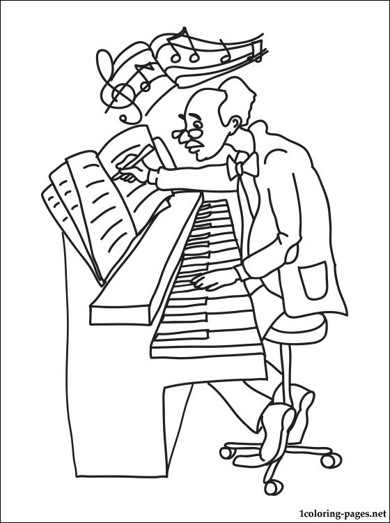 560x750 Composer Coloring Page Coloring Pages