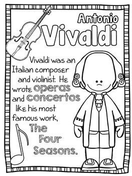 263x350 Baroque Composers Coloring And Fact Sheets Baroque Composers