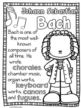 263x350 Baroque Composers Coloring And Fact Sheets By Cori Bloom Tpt