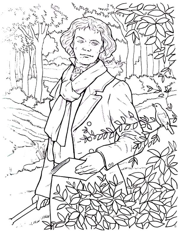 600x781 Beethoven The Great Composers Coloring Pages Best Place To Color