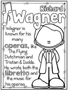 236x314 Classical Composers Coloring Sheets