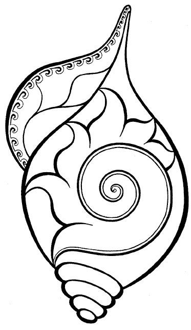 Conch Shells Coloring Mandalas Celtic Art Mandala 373x642 Conch Shells Coloring Mandalas Celtic Art Mandala
