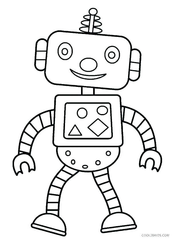 Robots Simple Robots Coloring Pages For Kids To Print Color 618x843 Robots Simple Robots Coloring Pages For Kids To Print Color