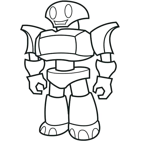 Robot Coloring 600x600 Robot Coloring