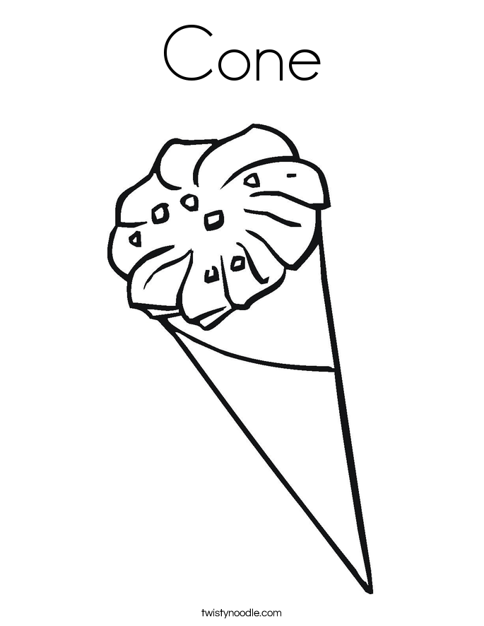 685x886 Cone Coloring Page